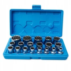 ZESTAW KLUCZY NASADKI SPLINE 8-32 KLUCZE 1/2 19el