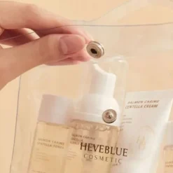 Zestaw kosmetyków Mini tonik 25ml pianka 30ml krem 20ml serum 13ml Heveblue