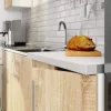 ZESTAW KUCHENNY Z WITRYNĄ LIMA 2.4M H720 BIAŁY / DĄB SONOMA