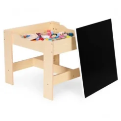 ZESTAW MEBLI DZIECIĘCYCH ECOTOYS MDF Z TABLICĄ KREDOWĄ I SCHOWKIEM