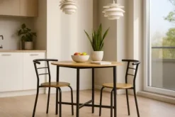ZESTAW MEBLI ERGONOMICZNY 4 KRZESŁA STÓŁ DO KUCHNI SALONU JADALNI LUGO