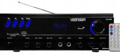 ZESTAW NAGŁOŚNIENIA 600W KOLUMNY GŁOŚNIKOWE + 2 MIKROFONY KARAOKE BLUETOOTH