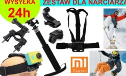 ZESTAW NA NARTY DLA NARCIARZA DO KAMER XIAOMI YI 1, 2 (4K, 4K+, Lite)