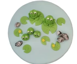 Zestaw na tort żabki żaby 5szt + dodatki /ZNK5