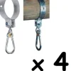 Zestaw obejm okrągłe do huśtawki 4 szt. 100mm 10cm
