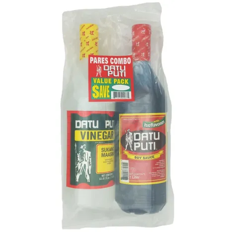 Zestaw ocet trzcinowy i sos sojowy Vinegar and Soy Sauce NutriAsia Datu Puti 2x1l