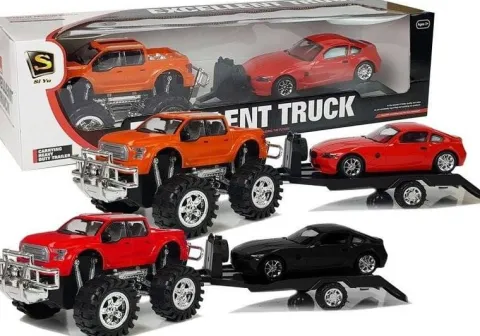 Zestaw Pojazdów Monster Truck Laweta 58 cm