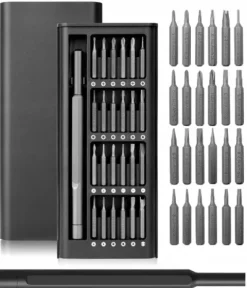 Zestaw precyzyjnych śrubokrętów 25w1 torx wkrętaki magnetyczne bity + etui