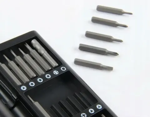 Zestaw precyzyjnych śrubokrętów 25w1 torx wkrętaki magnetyczne bity + etui