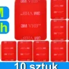 ZESTAW 10 PRZYLEPCÓW 3M DO MOCOWAŃ DO XIAOMI YI 1, 2 (4K, 4K+, Lite)