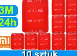 ZESTAW 10 PRZYLEPCÓW 3M DO MOCOWAŃ DO XIAOMI YI 1, 2 (4K, 4K+, Lite)