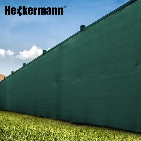 Zestaw Siatka Cieniująca 1,5X50M Heckermann - Zielona + 2X Opaski Zaciskowe Heckermann 100Szt - Zielone