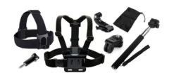 ZESTAW STARTOWY 7W1 DO XIAOMI YI 1, 2 4K, 4K+- SZELKI, MONOPOD, GŁOWA