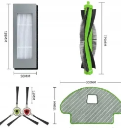 ZESTAW SZCZOTKI FILTRY MOP DO ODKURZACZ IROBOT ROOMBA COMBO R113840