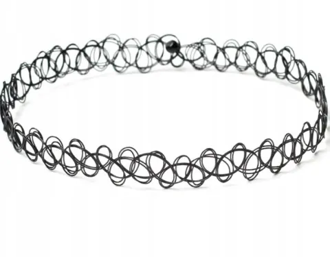 Zestaw 10 szt CHOKER naszyjnik rzemyk koronka boho B72_CC