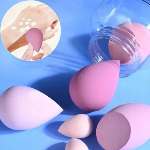 Zestaw 7szt GĄBECZKI do makijażu BLENDER gąbeczka DO PUDRU fluidu RÓŻU