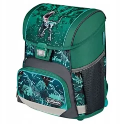 Zestaw tornister plecak szkolny Loop Plus Green Rex dinozaur 6-9lat HERLITZ