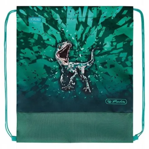 Zestaw tornister plecak szkolny Loop Plus Green Rex dinozaur 6-9lat HERLITZ