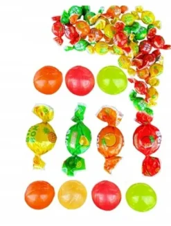 Zestaw 3x Cukierki Bim Bom Roshen landrynki z nadzieniem owocowym 1 kg