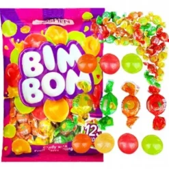 Zestaw 3x Cukierki Bim Bom Roshen landrynki z nadzieniem owocowym 1 kg