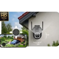Zewnętrzna kamera WiFi obrotowa IP obrotowa 5MP Berdsen BD-943