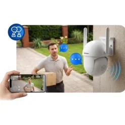 Zewnętrzna kamera WiFi obrotowa IP obrotowa 5MP Berdsen BD-943