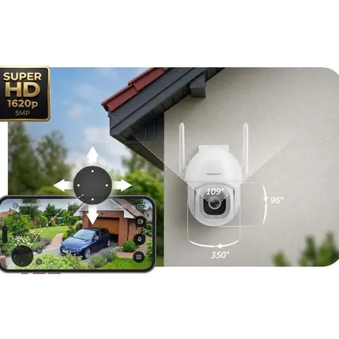 Zewnętrzna kamera WiFi obrotowa IP obrotowa 5MP Berdsen BD-943