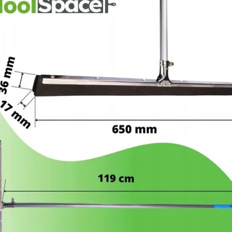 Zgarniacz wody ściągaczka do podłóg ToolSpace 65cm z kijem 120cm