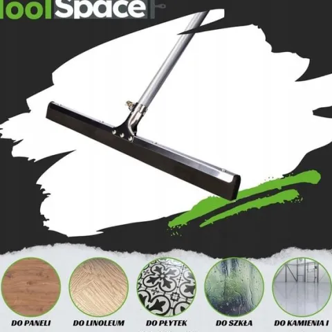 Zgarniacz wody ściągaczka do podłóg ToolSpace 65cm z kijem 120cm