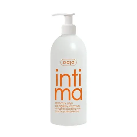 Ziaja Intima kremowy płyn do higieny intymnej z kwasem askorbinowym przeciw podrażnieniom, 500ml