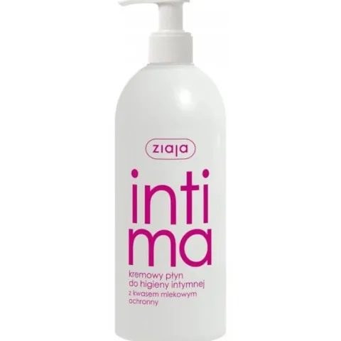 Ziaja Intima kremowy płyn do higieny intymnej z kwasem mlekowym ochronny, 500 ml