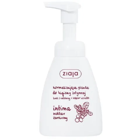 Ziaja Intima normalizująca pianka do higieny intymnej, nektar żurawiny, 250ml
