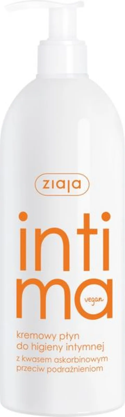 ZIAJA INTIMA PŁYN DO HIGIENY INTYMNEJ Z KWASEM ASKORBINOWYM 500 ML
