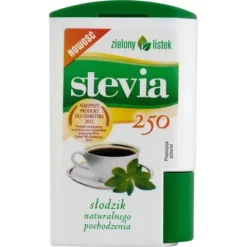 Zielony listek Stevia Słodzik naturalnego pochodzenia 13,8 g (250 tabletek)