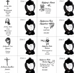 ZNICZ SERCE z różą personalizowany Z GRAWEREM DLA BABCI dużo wzorów
