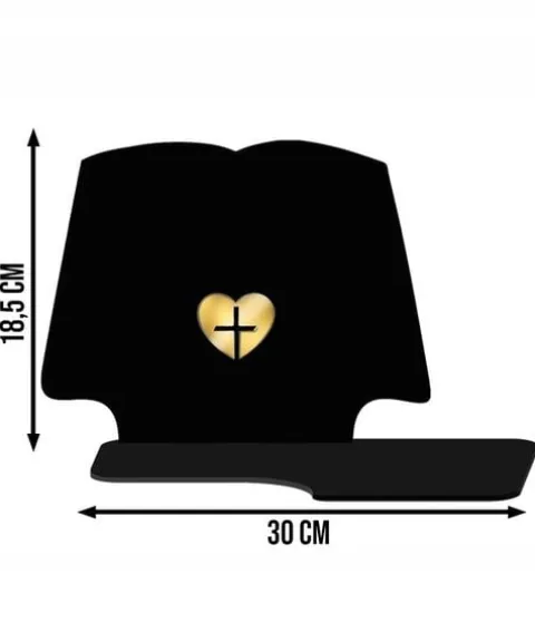 Znicz Solarny Ażurowy LED XL Premium Elegancka Księga ze Złotym