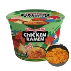 Zupa instant koreańska Ramen o smaku chicken kimchi Korean Street w misce 107g