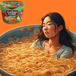 Zupa instant koreańska Ramen o smaku chicken kimchi Korean Street w misce 107g